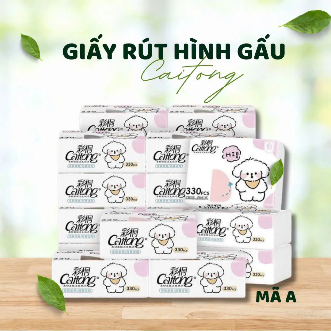 Giấy rút hình gấu