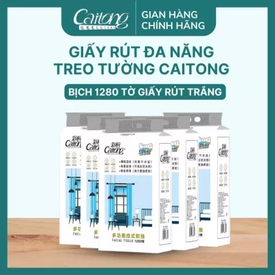 Giấy rút Caitong (THÙNG 5 BỊCH) 1280 lớp/bịch