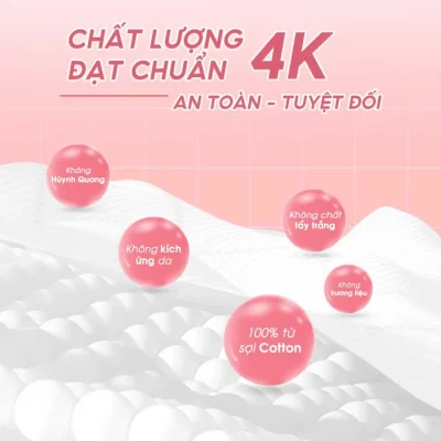 khăn mặt khô Caitong Bịch 80 kích thước 200mm x 200mm